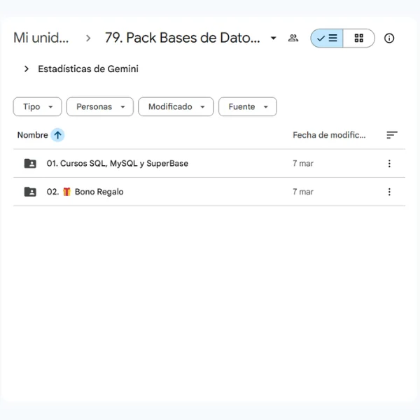 05. Pack Bases de Datos - MySQL, SQL, IA y SUPABASE