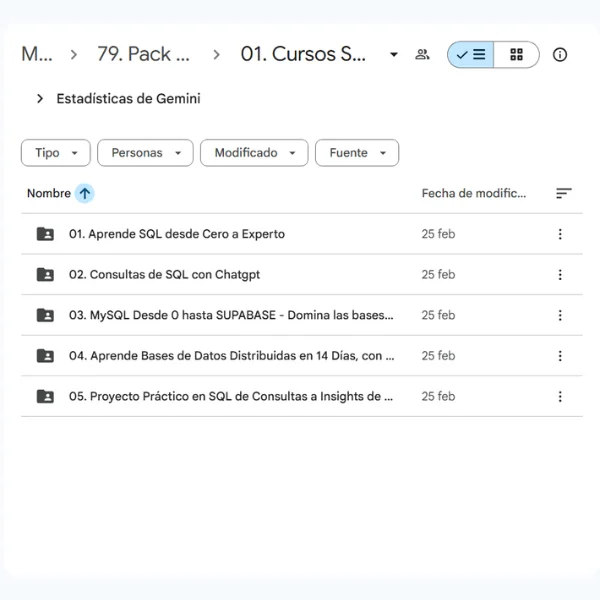 05. Pack Bases de Datos - MySQL, SQL, IA y SUPABASE