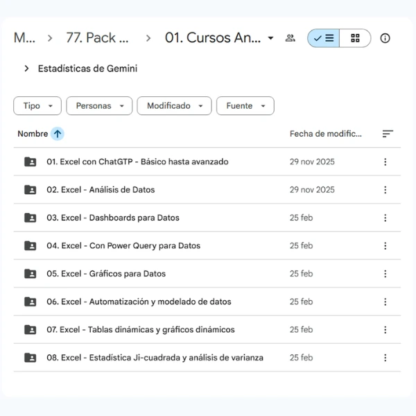 02. Pack Excel - Análisis de Datos y Visualización