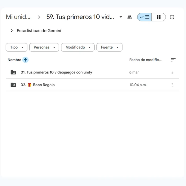 02. Tus primeros 10 videojuegos con Unity